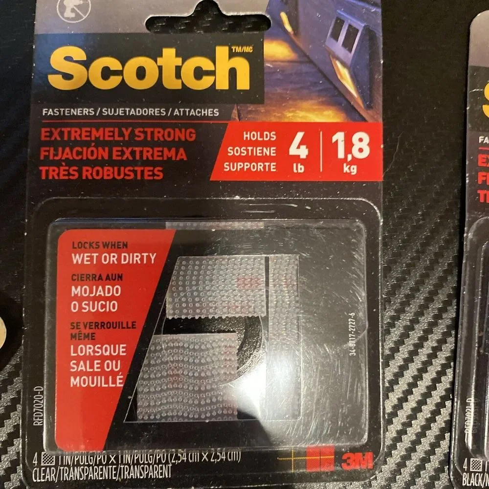 4 SCOTCH FASTENERS EXTREMELY STRONG OUTDOOR/INDOOR HOLDS 4LB 1
